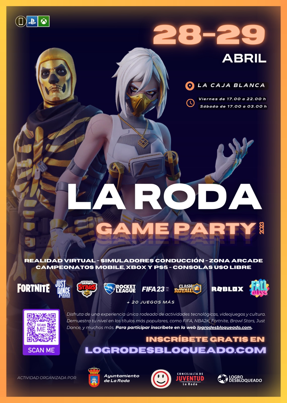 La Roda Game Party traerá más de 25 videojuegos a la Caja Blanca ...